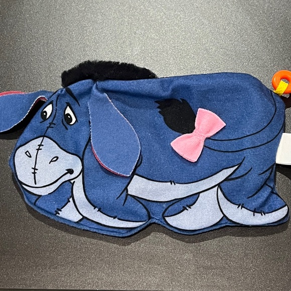 Disney Winnie Pooh EEYORE Bag Charm Key Mask Tissue Case McDonalds McD Toy Purse - Picture 9 of 10